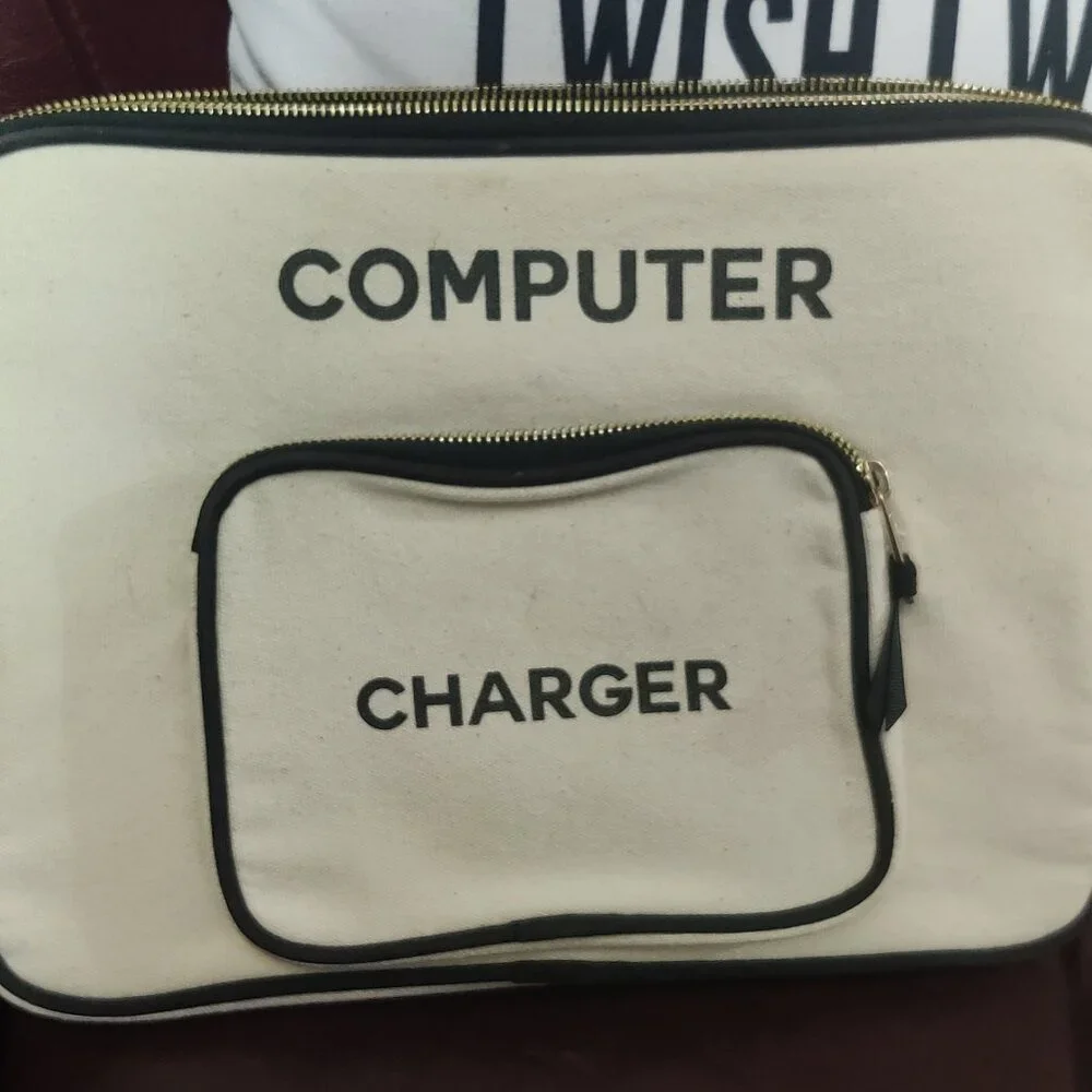 Canvas Computer/Laptop Bag with Charger Compartment by Bag-All